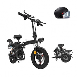 Pc-Glq Bici Bicicletta Elettrica Pieghevole, Pneumatici da 14 Pollici, Sedile Regolabile, Compatta Portatile, Potenza 350 W Batteria 48V, Autonomia 20Km, velocità Massima 25 Km / H, 100KM