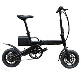 Asdflinabike Bici elettriches Bicicletta elettrica Portatile 36V 6.6Ah 250W Nero 12 Pollici Città Pieghevole Bici elettrica 20 kmh 50KM chilometraggio ê Moto con Pedali di Alimentazione Assist