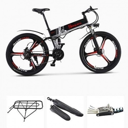 YAOJIA Bici elettriches Bicicletta uomo mountain bike Bicicletta Elettrica Da 26 Pollici Pieghevole Bike Mountain Bike 48 V Batteria Al Litio Potenza Bicicletta In Lega Di Alluminio Trasporto Adult Electric Road Bikes bicicl