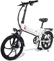 ZJZ Bici elettriches Biciclette, Biciclette elettriche per adulti Biciclette elettriche pieghevoli in lega di magnesio All Terrain 48v 10, 4 Ah 350w e 25 Km / h Batteria agli ioni di litio rimovibile Mountain bike per uomo