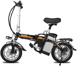 ZJZ Bici elettriches Biciclette, Biciclette elettriche veloci per adulti Bicicletta elettrica portatile Bicicletta ibrida per adulti Batteria agli ioni di litio rimovibile da 48 V Motore da 400 W Motorino da 14 pollici pe