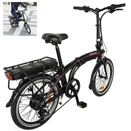 HUOJIANTOU Bici Biciclette elettriche per Adulto Unisex Nero, Unisex Adulto Nero Unica Biciclette elettriche Autonomia 45-55km velocit Massima 25 km / h Adulto Batteria Rimovibile 36V / 10AH