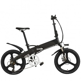 LWL Bici elettriches Biciclette elettriche pieghevoli per adulti 20 pollici bicicletta elettrica 400W motore potente, 48V 14.5Ah batteria nascosta, display LCD con 5 livelli assist (colore: grigio 10.4Ah)