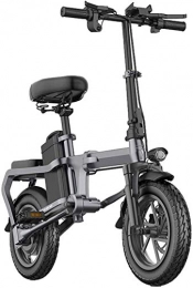 ZJZ Bici elettriches Biciclette elettriche pieghevoli per adulti Lega di alluminio 14 in E-Bike da città con batteria agli ioni di litio di grande capacità rimovibile da 48 V senza catena Mini bicicletta elettrica leggera