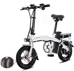 ZJZ Bici elettriches Biciclette elettriche veloci per adulti Bici elettrica pieghevole in alluminio leggero con pedali Power Assist e batteria agli ioni di litio da 48 V Bici elettrica con ruote da 14 pollici e motore del
