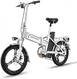ZJZ Bici elettriches Biciclette elettriche veloci per adulti Bicicletta elettrica leggera Ruote da 16 pollici Bicicletta portatile con pedale 400W Power Assist Bicicletta elettrica in alluminio Velocità massima fino a 25
