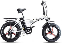 ZJZ Bici elettriches Biciclette elettriche veloci per adulti Bicicletta elettrica pieghevole da 20 pollici, bicicletta elettrica da montagna per fuoristrada con display LCD, batteria al litio da 500 W 48 V 15 Ah, freni a