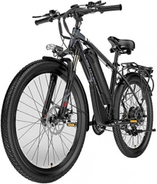 ZJZ Bici elettriches Biciclette, mountain bike elettriche da 26 '', biciclette da esterno per adulti 400 W 48 V 13 Ah Batteria agli ioni di litio rimovibile di grande capacità 21 velocità con display LCD e sedile posterio