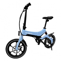 BITBIKE Bici elettrica Pieghevole, Telaio in magnesio, Peso 17 kg, Colore Bianco Perla, 250watt, 36 Volts, 25 km/h, 60 km autonomia