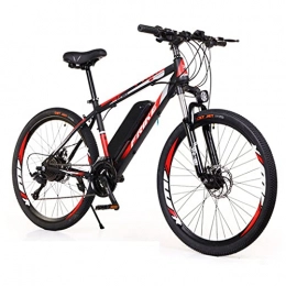 BYINGWD Bici BYINGWD Bicicletta Elettrica, 26'' Mountain Bike Elettrica, con Batteria agli Ioni di Litio Rimovibile da 36V 8 Ah, 21 velocità Bici Elettriche, E-Bike con Tre modalità di Guida(Color:Rosso)