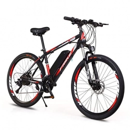 BYINGWD Bici BYINGWD Ebike, Biciclette Elettriche, Biciclette Elettriche per Adulti, Mountain Bike Elettriche, Biciclette Elettriche da 26 '' per Adulti, Bicicletta Elettrica E-Bike, 21-velocità(Color:Rosso)