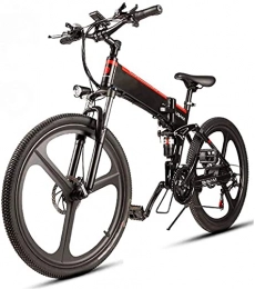 CCLLA Bici CCLLA 26 `` E-Bike Bicicletta elettrica per Adulti Motore 350W 48V 10.4AH Batteria agli ioni di Litio Rimovibile 32Km / H Mountainbike 21 Livelli Shift Assisted