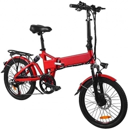 CCLLA Bici CCLLA Bici elettrica 20 Pollici 36v Bici Pieghevole in Alluminio 7.5a 250w Batteria al Litio Rimovibile a Basso Passo Motore Elettrico da Montagna per Adulti Bici da Neve / Bicicletta elettrica da