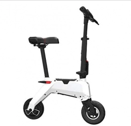 CEXTT Bici CEXTT Ms Biciclette elettriche con Due Mobile Batteria elettrica della Bicicletta 46V 250W Mini Bicicletta Pieghevole Portatile motorino Elettrico (Color : White)