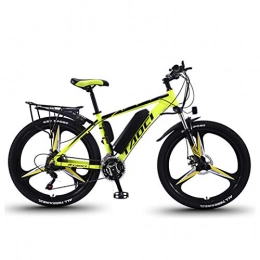 CHR Bici CHR Biciclette Elettriche per Adulti Batteria agli Ioni di Litio Rimovibile 36V 350W Mountain Ebike ， Bici Elettrica Bicicletta Elettrica per Adulti Bici in Lega di Alluminio Bici, Yellow-8AH50km