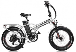 Cicli Puzone Bici CICLI PUZONE BICI ELETTRICA ALLUMINIO TECHBIKE SHUTTLE 20 FAT BIKE PIEGHEVOLE OMOLOGATA (ALLUMINIO SPAZZOLATO)