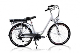 CITY BIKE BICI ELETTRICA DONNA A PEDALATA ASSISTITA 250W LITIO AMMORTIZZATA