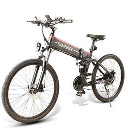 No branded Bici Coolautoparts Bicicletta Elettrica Pieghevole 350W / 500W 25km / h 26 Pollici Uomini Donne Mountain Bike 48V 10AH Batteria al litio SHIMANO a 21 Velocità Freno a Disco Certificazione CE [EU STOCK