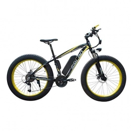 CXY-JOEL Bici CXY-JOEL 48V 1000W Motore 17.5Ah Batteria Al Litio Bicicletta Elettrica Bicicletta Elettrica 26 Pollici Adatto per Uomini e Donne, Ciclismo Ed Escursionismo, Giallo 1000W 17, 5Ah