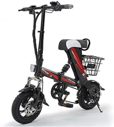 CXY-JOEL Bici CXY-JOEL Intelligente Bici Elettrica Pieghevole Mini Bici Elettrica per Adulti 12 Pollici 36 V 8 Ah 250 W Freno a Doppio Disco 25 Km / H Scooter Adatto per Uomini e Donne, Ciclismo Ed Escursionismo, B