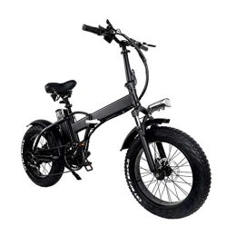 D&XQX Bici D&XQX Folding Bike Elettrico, Leggero Pieghevole Compatto Bike 7 velocità Beach Cruiser - 20 Pollici Ruote, Meccanica Ammortizzatore, Pedale Assist Unisex Biciclette, 48V / 10AH