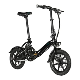 FIIDO FIIDO ELECTRIC BIKE Bici D3 PRO Bicicletta elettrica pieghevole Ciclismo urbano Ricarica rapida Forte capacità di carico Assorbimento degli urti Bicicletta ricaricabile pieghevole per esterni (nero)