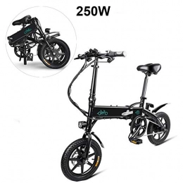 Dedeka Bici Dedeka 250W Bicicletta elettrica Pieghevole, FIIDO D1 7.8 / 10.4 Commuter elettrica Pieghevole 14 Pollici Bike Ebike, Fino a 25 km / h, Nero / Bianco