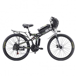 DJP Bici DJP Mountain Bike, Bici Elettrica Pieghevole per Mobili con Motore Senza Spazzole da 350 W, Ruota da 26 Pollici, Bici Elettrica a 21 Velocità, Mountain Bike Portatile con Batteria Al Litio 350 W 48 V