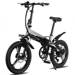 DLC Bici DLC Biciclette Elettriche Pieghevoli Mountain Bike 48V 250W Adulti Lega Di Alluminio 7 Velocità Biciclette Elettriche Doppi Ammortizzatori con Pneumatici da 20 Pollici, Freno a Disco e Forcella a Sos