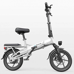 DLC Bici DLC Pieghevole Bici Elettrica Senza Catena Tecnologia Di Azionamento Portatile Leggero Ebike 48V Batteria Rimovibile Agli Ioni Di Litio 400 W Tre Modalità Di Lavoro 14 Pollici con Luce a Led Anterior