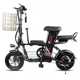 Dpliu-HW Bici Dpliu-HW Bici Elettriche Bici elettrica Piccola Batteria al Litio Pieghevole Scooter da Viaggio Generazione for Adulti Guida Batteria Auto Mini Bicicletta elettrica Unisex (Color : A, Size : 15A)