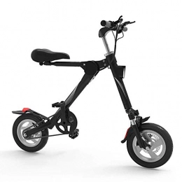 Dpliu-HW Bici Dpliu-HW Bici Elettriche Bicicletta elettrica for Bicicletta Pieghevole for Piccoli Uomini e Donne Batteria al Litio a Due Ruote for Adulti Mini Mini Stepping Nero 36V (Color : Black)