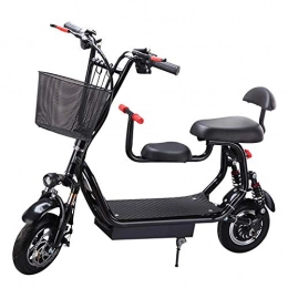 Dpliu-HW Bici Dpliu-HW Bici Elettriche Motorino for Auto Elettrico Mini Portatile Pieghevole for Auto elettrica for Bici a Batteria al Litio Pieghevole for Auto a Batteria (Color : Black, Size : 50km)