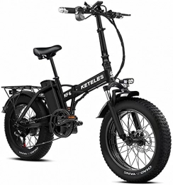 SAWOO Bici E-Bike 20 pollici Bicycle Pieghevole Bike elettrica 48 V 18Ah Biciclette da montagna elettrica, E-Bike City per adulti bicicletta elettrica fat bike (KF6)