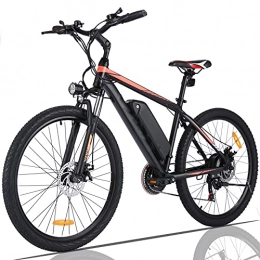 Winice Bici elettriches E-Bike per Bici Elettrica da 26 Pollici / 27, 5 Pollici per Uomo e Donna, Mountain Bike Ebike da 250 w con Batteria Al Litio Rimovibile da 36 v 10, 4 Ah, Leva del Cambio Shimano a 21 Velocità