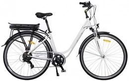 Ebici Bici Ebici City 5000 Eco 36 V Bicicletta elettrica da 28" Pedelec per uomini e donne, ruota per città, E-bike, motore posteriore 250 W, batteria agli ioni di litio 11 Ah 396 Wh