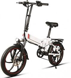 ZMHVOL Bici elettriches Ebikes, 20 in bici elettrica per adulti pieghevole e-bike con batteria al litio 48V 8ah e alluminio in lega di alluminio sedile a velocità variabile velocità bicicletta elettrica 21.7 miglia - 40.3 mi
