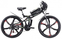 Erik Xian Bici elettriches Elettrica Bici elettrica Mountain Bike 26 '' Elettrico Pieghevole Mountain Bike, Bici elettrica con 48V 8Ah / 13Ah / 20AH agli ioni di Litio, Sospensione Premium Full E 21 velocità Gears, 350W Motore