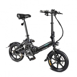 Equickment Bici Equickment - Bicicletta elettrica Pieghevole, Doppio Freno a Disco, Portatile, 1 Pezzo Nero