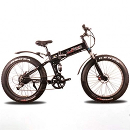 Jieer Bici elettriches Extrbici Mountain Bike, 350W 36V 21 Speed ​​Spoke Wheel Foldable Aluminum Alloy Frame Dual Hydraulic Disc Brake Electric Bicycle