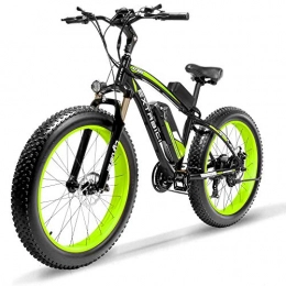 Extrbici Bici elettriches Extrbici Pneumatico per Freni a Disco Elettrico XF660 1000W 48V Mans Mountain Bike (Green)