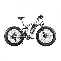 Extrbici Bici elettriches Extrbici XF800 E-Bike Mountain Bike 1000W 48V 13Ah 624Wh Batteria, Bici elettrica da 26 Pollici, Cambio Shimano 7 Marce Freni Idraulici Batteria con Porta di Ricarica USB (Bianco e Nero)