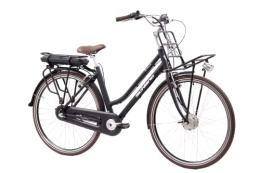 F.lli Schiano  F.lli Schiano E-Ville 28" E-Bike, Bicicletta Elettrica da Città con Motore 250W e Batteria al Litio 36V 10.4Ah estraibile, display LED, con cambio al mozzo Shimano Nexus 3 velocità, colore Nero