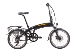 F.lli Schiano Bici F.lli Schiano Galaxy 20", Bicicletta elettrica Unisex Adulto, Nero-arancione
