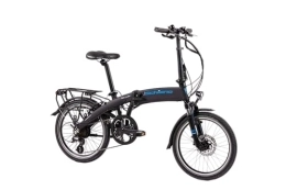 F.lli Schiano Bici F.lli Schiano Galaxy, Bicicletta elettrica Unisex Adulto, Nero-Blu, 20