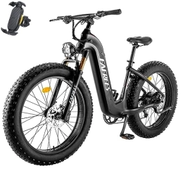 Fafrees Bici Fafrees F26 CarbonX [ufficiale] E-Bike da uomo con batteria da 48 V 22, 5 Ah, 26 x 4, 8 pollici, mountain bike elettrica Shimano 9S, bicicletta elettrica da 26 pollici, 95 N.m, Fat Ebike fino a 140 km,