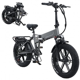 0℃ Outdoor Bici Fat Tire Bicicletta Elettrica Pieghevole, Bici Elettrica 48V 6.0AH, e Bike 40KM / H, con Batteria Rimovibile, 500 W, Ebike è Adatta per Neve, Montagna, Sabbia, Capacità di Carico 180KG, 500w 10a