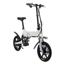 Fbewan Bici Fbewan 36V 7.8AH Bici elettrica Pieghevole Bici elettrica per Adulti 250W 36V con Schermo LCD 14inch Pneumatici Leggero Adatto per Gli Uomini Le Donne Città Pendolarismo, Bianca