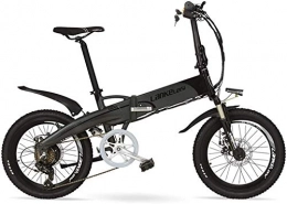 FFSM Bici FFSM 20 Pollici Folding Mountain Bike 500W / 240W Motore 48V 14.5Ah Batteria al Litio della Forcella della Sospensione Pedal Assist Bici elettrica (Dimensioni: 500W 14.5Ah) plm46 (Size : 500W 14.5Ah)