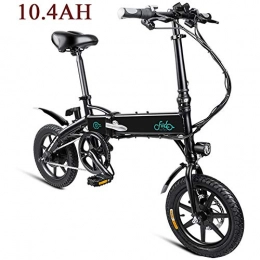 Fiido Bici Fiido Bicicletta elettrica Pieghevole con Luce Anteriore a LED per Adulti, Batteria da 10, 4Ah di Grande capacit, La velocit Massima di 25 km / h, EBike